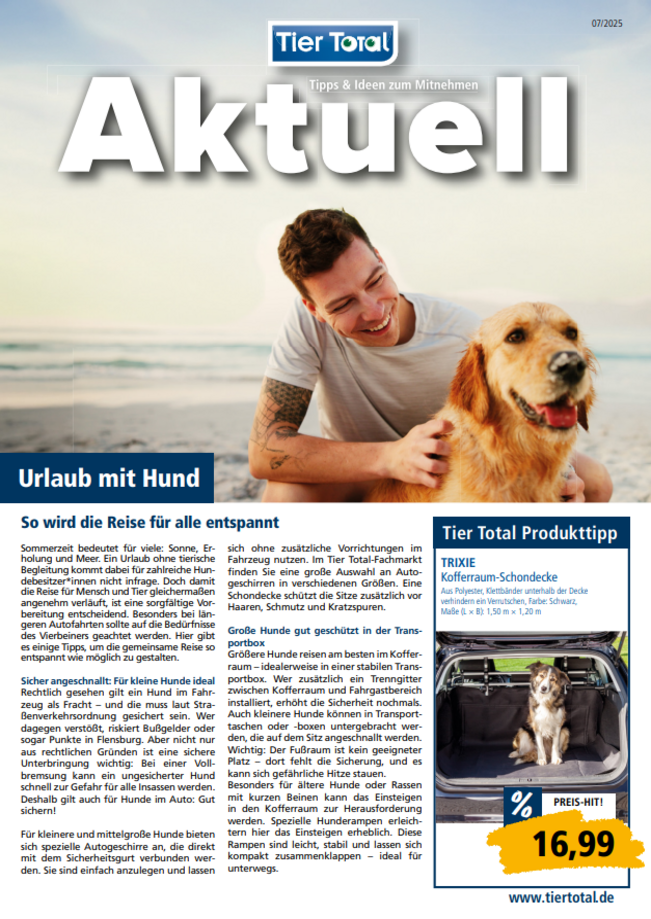 Hier unsere aktuelle Werbung entdecken! Urlaub mit Hund